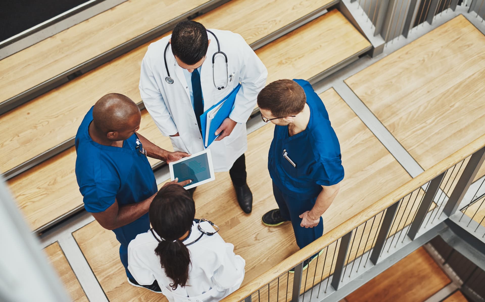 Clinicians collaborating